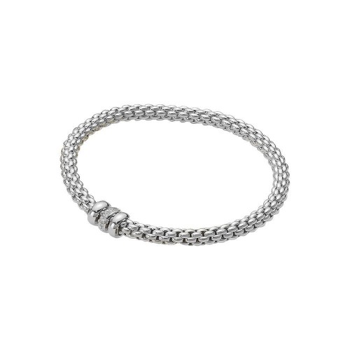 Gold And Diamond Mesh Flex'It Bracelet