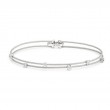 Gold And Diamond Double Wire Bracelet