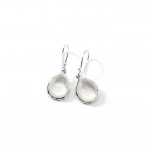 Mini Teardrop Earrings In Sterling Silver