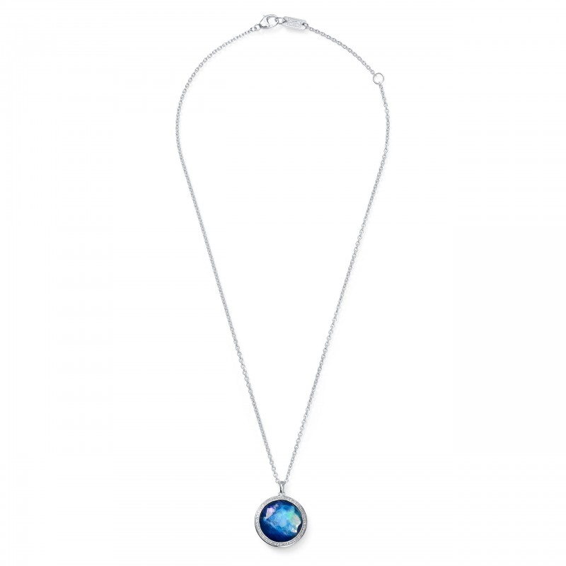 Large Pendant Necklace In Sterling Silver