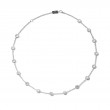 Silver Mother Of Pearl Lollipop Necklace