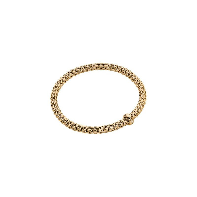 Gold And Diamond Solo Flex'It Bracelet