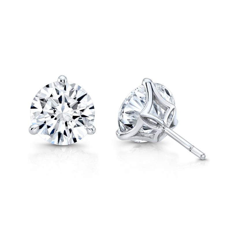 White Gold Diamond Stud Earrings