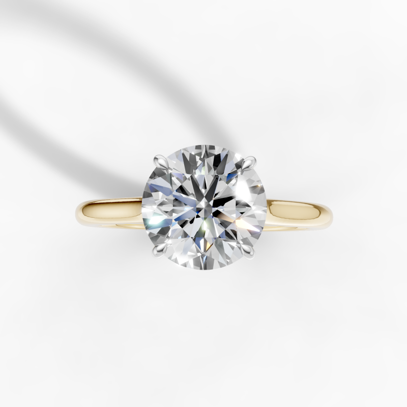 Petal Ring, 4 Prong Center Setting