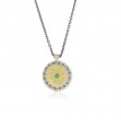Gold And Silver Seed Of Harmony Pendant Necklace