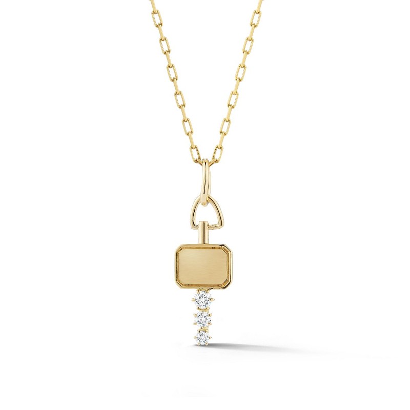 Gold And Diamond Catherine Mini Key Charm