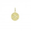 Gold And Diamond Star Medallion Charm