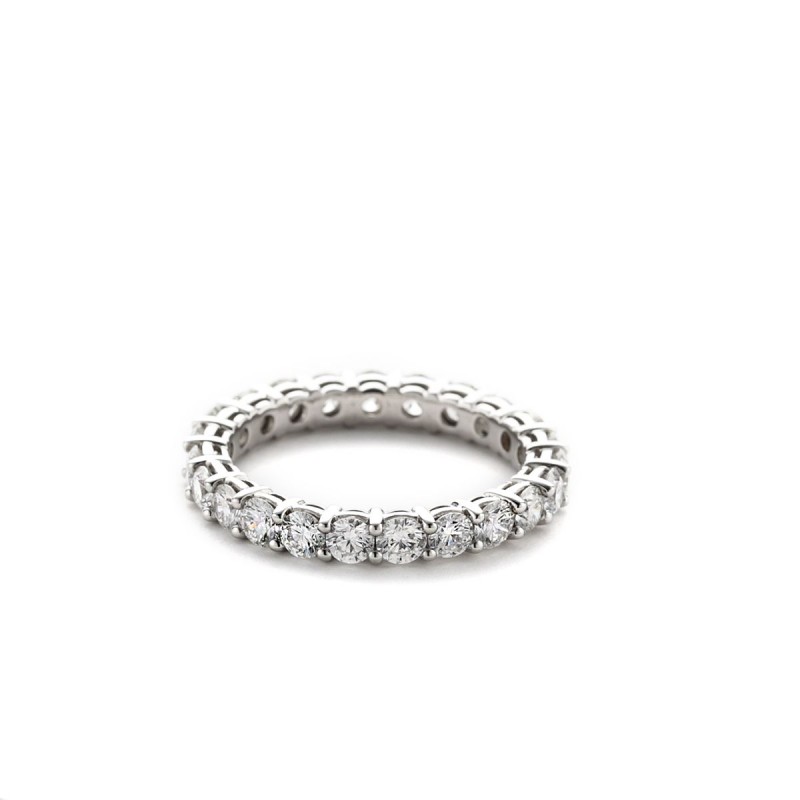 Platinum And Diamond Eternity Band Ring