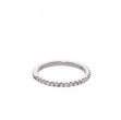 Platinum Micro-PavÃ© Halfway Eternity Band
