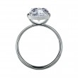 Platinum Oval Solitaire Engagement Ring Mounting