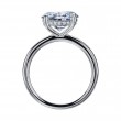 Platinum and Diamond Solitaire Engagement Ring Mounting