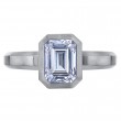Platinum Bezel Set Solitaire