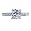 Platinum and Diamond Engagement Ring Mounting