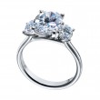 Three Stone Engagement Ring Mounting