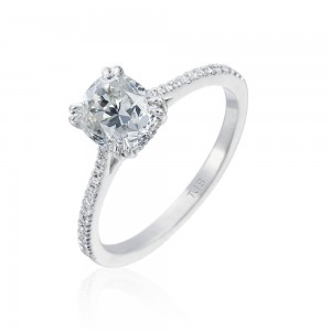 Roslyn Collection Platinum Diamond Classic Engagement Ring