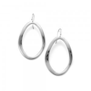 Wavy Earrings In Sterling Silver