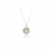 Sterling Silver and Diamond 4-Star Wave Necklace