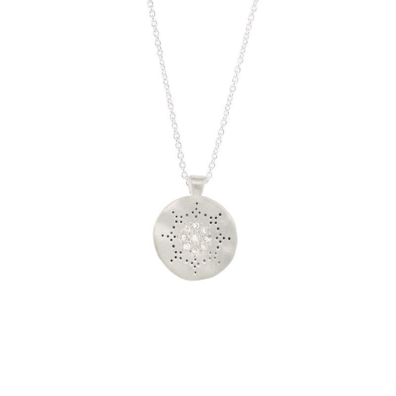 Sterling Silver and Diamond Reflections Necklace