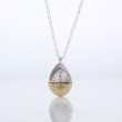 Gold And Silver Horizon Teardrop Pendant Necklace