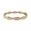 Gold Woven Bangle Bracelet