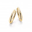 Gold Tapered Hoop Earrings