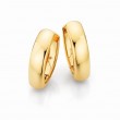 Gold Wide Hoop Earrings