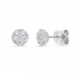 Gold and Diamond Small Harmony Cluster Stud Earrings
