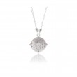 Silver and Diamond Sky Pendant Necklace