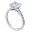 Platinum And Micro Pave Engagement Ring Mounting