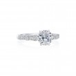 Roslyn Collection Platinum And Diamond Milgrain Engagement Mounting