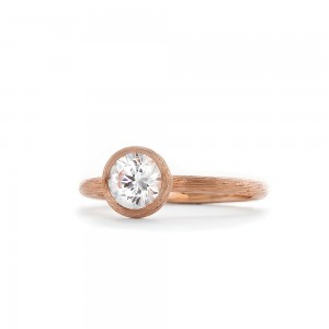 Rose Gold Florentine Solitaire