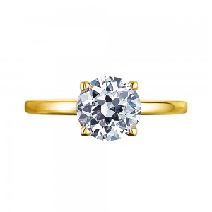 Yellow Gold Solitaire Engagement Ring Mounting