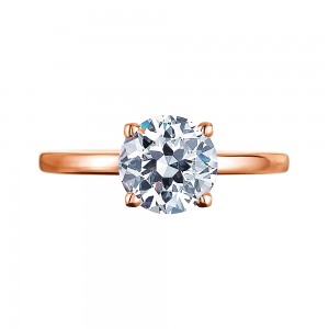 Rose Gold Solitaire Engagement Ring Mounting