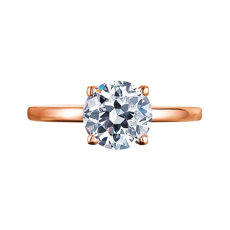 Rose Gold Solitaire Engagement Ring Mounting