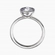 Platinum Bezel Solitaire Engagement Ring Mounting