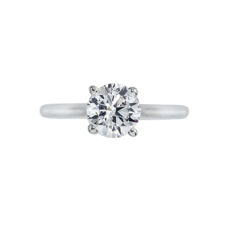 Platinum Solitaire For A 1.0 Round Cut Center Diamond