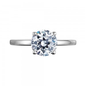 Platinum Solitaire Engagement Ring Mounting
