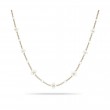 Gold and Pearl Sequence Necklace
