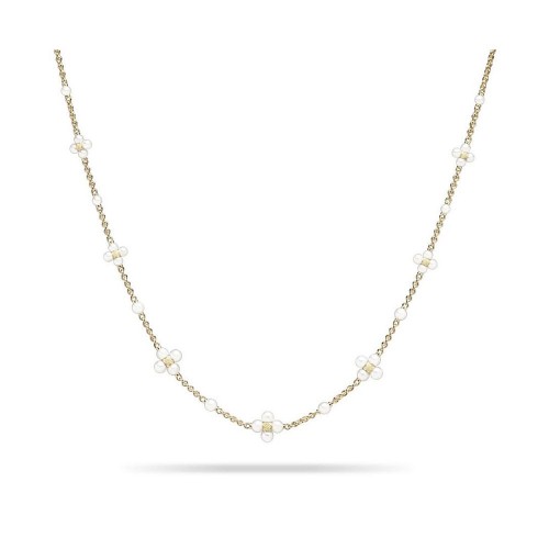 Gold and Pearl Sequence Necklace