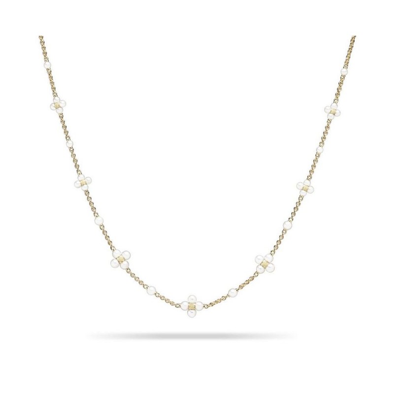 Gold and Pearl Sequence Necklace