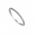 Platinum and Diamond Micro Pave Set Halfway Eternity Wedding Band