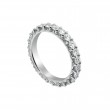 Platinum and Diamond Royal Prong Eternity Wedding Band