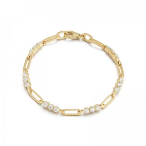 Gold And Diamond Pia Chain Bracelet