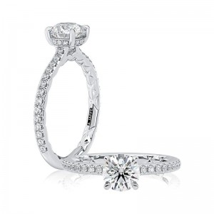 Platinum And Diamond Engagement Ring Mounting