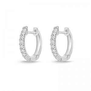 Gold And Diamond Odessa Huggie Small Earrings