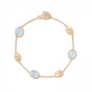 Gold Siviglia Aquamarine Bracelet