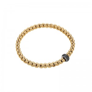 Gold Flex Bracelet With Diamonds Mens Xl