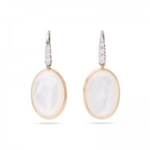 Gold Siviglia Mother Of Pearl Earrings