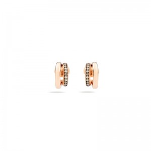 Gold And Brown Diamond Iconica Earrings