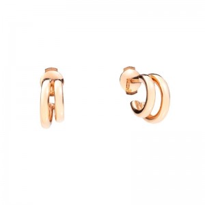 Gold Iconica Double Hoop Earrings